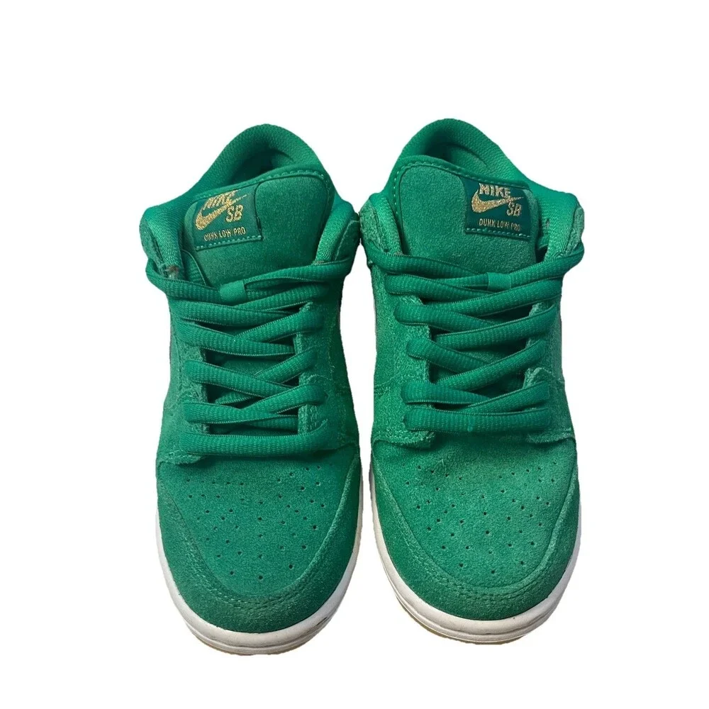 Nike SB Dunk Low Pro St. Patrick's Day 2022 Size 6 BQ6817-303 Suede - Picture 2 of 10